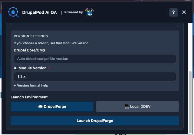Example of testing an issue in the main AI project